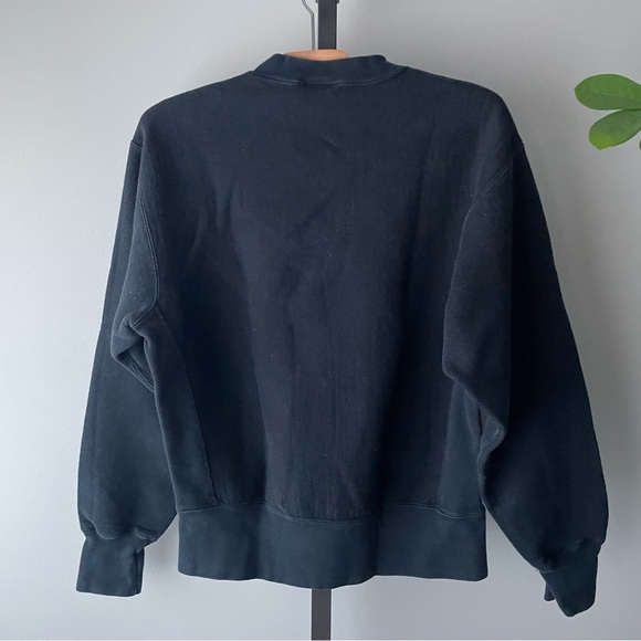 90s Vintage Adidas Equipment Sweatshirt Pullover Sweater Black White Size Medium - Picture 2 of 7